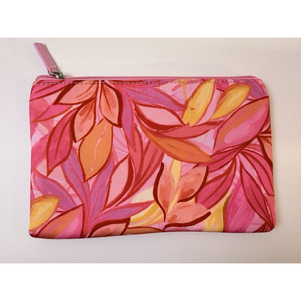 New Primark Pink Floral Summer Vacation Makeup Cosmetic Bag Pouch